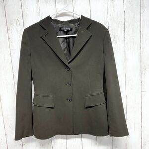 Ann Taylor Loft Jacket Women’s Sz 4P Petite Brown Button Front Pockets Blazer‎